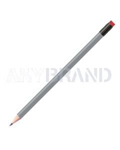 Staedtler Bleistift silber, rund mit Zwinge und Radiertip