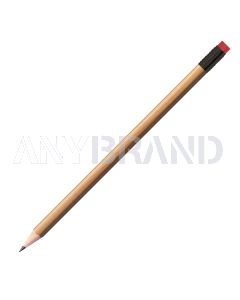 Staedtler Bleistift natur, eckig mit Zwinge und Radiertip