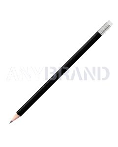 Staedtler Bleistift schwarz, eckig mit Zwinge und Radiertip