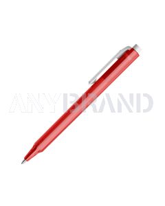 Pigra P04 Kugelschreiber transparent mit weißem Clip