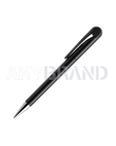 Prodir DS1 TPC Twist Kugelschreiber schwarz poliert mit Metallspitze und farbigem Punkt