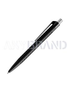 Prodir QS40 PMP Push Kugelschreiber matt mit Clip gerade polished mit satiniertem Metalldrücker
