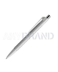 Prodir QS40 PMP Push Kugelschreiber matt mit Clip gerade polished mit Metalldrücker