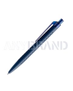 Prodir QS40 PMT Push Kugelschreiber matt mit Clip gerade transparent