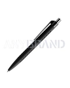 Prodir QS40 Soft Touch PRP Push Kugelschreiber mit Clip polished gerade und Metalldrücker