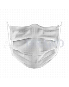 Mund-Nasen-Maske aus Baumwolle weiß