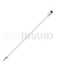 Bleistift rund weiß mit Radierer, FSC dark_blue_