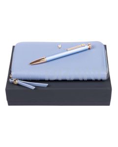 FESTINA Set Mademoiselle Light Blue (kugelschreiber & brieftasche)