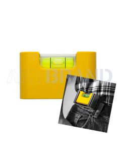 Stabila Wasserwaage Pocket Pro Magnetic (mit Gürtelclip) gelb (67 mm) 