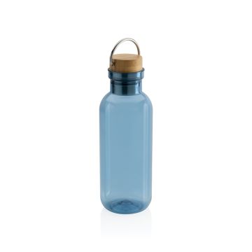 GRS rPET Flasche with Bambusdeckel und Griff
