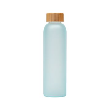 Marlon Mattglasflasche mit Babmbusdeckel, 590 ml