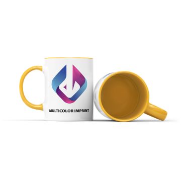 Tasse Fenja mit farbigem Innenraum und Henkel 330 ml