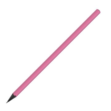 DesignbleistiftdreikantschwarzdurchgefärbtfarbigFSClight pink
