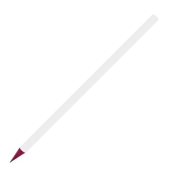 Designbleistift rund bunt durchgefärbt, weiß matt purple