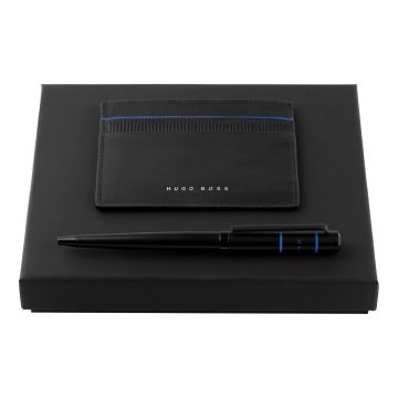 HUGO BOSS Set HUGO BOSS Blue (kugelschreiber & visitenkartenetui)
