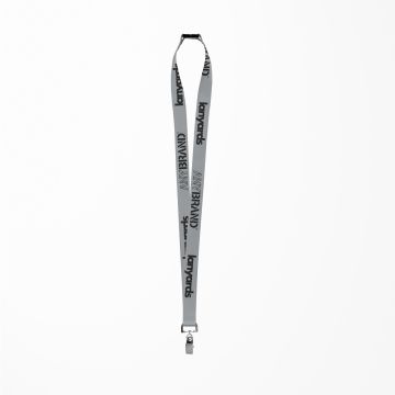 Schlüsselband - Lanyard mit Bulldog Stahlclip und Sicherheitsverschluss
