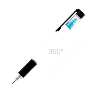 Duett 2in1 Kugelschreiber mit Textmarker schwarzem Griff