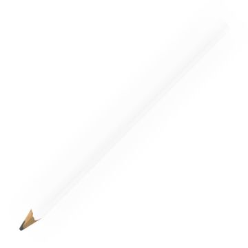 Zimmermannsbleistift oval glänzend, 24 cm, HB, FSC white