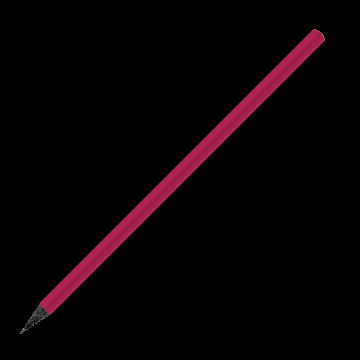 Designbleistift rund schwarz durchgefärbt farbig, FSC pink