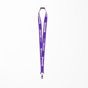 Schlüsselband - Lanyard mit Bulldog Stahlclip und Sicherheitsverschluss