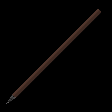 Designbleistift rund schwarz durchgefärbt farbig, FSC dark_brown