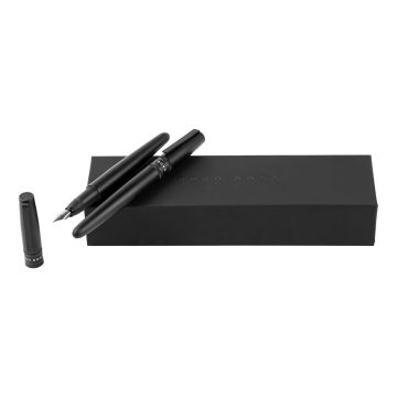 HUGO BOSS Set Illusion Gear Black (tintenroller & füllfederhalter)