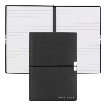 HUGO BOSS Notizblock A6 Elegance Storyline Black Lined