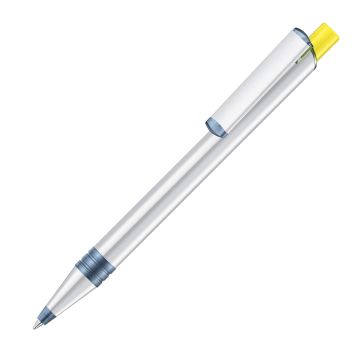 RECYCLED PET PEN ALUMA transparent, gelb