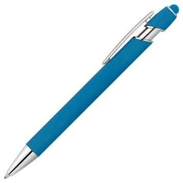Alpha Kugelschreiber Bamboo mit Stylus hellblau