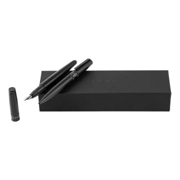 HUGO BOSS Set Illusion Gear Black (kugelschreiber & füllfederhalter)