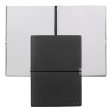 HUGO BOSS Notizblock A5 Elegance Storyline Black Plain
