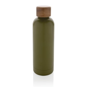 Wood Vakuumflasche aus RCS recyceltem Stainless-Steel