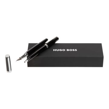 HUGO BOSS Set Gear Icon Black (kugelschreiber & füllfederhalter)