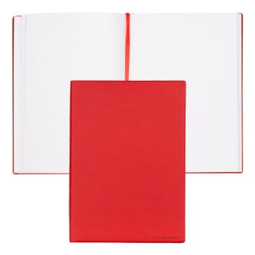 HUGO BOSS Notizblock A5 Essential Storyline Red Plain