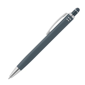 Eias quadratischer Soft-Touch-Kugelschreiber mit Stylus