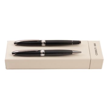Cerruti 1881 Set Abbey Matt Black (kugelschreiber & tintenroller)