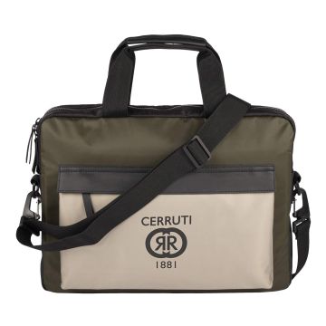 Cerruti 1881 Aktentasche Brick Beige Khaki Black