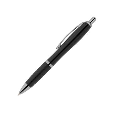 Curvo Metallkugelschreiber gun mit Metallgriffzone schwarz