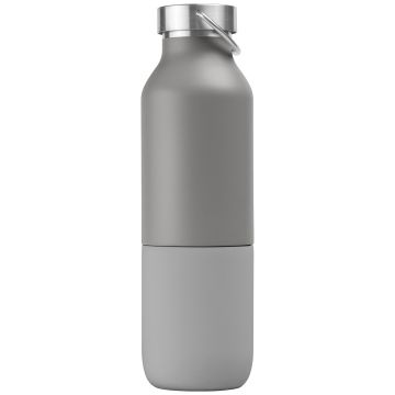 Devon 2in1 Recycling-Edelstahlflasche mit integriertem Becher, 325 ml