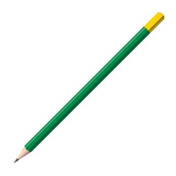 Staedtler Bleistift dunkelgrün mit farbiger Tauchkappe Sechskant (eckig)