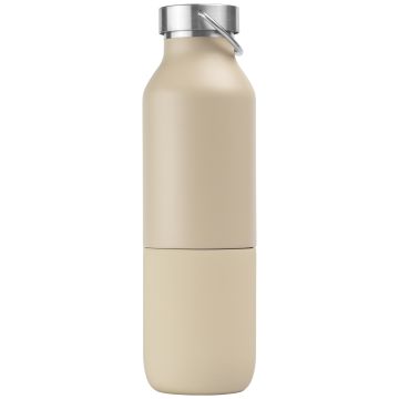 Devon 2in1 Recycling-Edelstahlflasche mit integriertem Becher, 325 ml