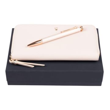 FESTINA Set Mademoiselle Ivory (kugelschreiber & brieftasche)