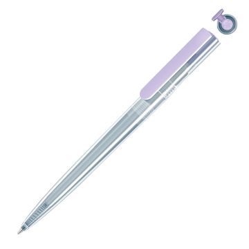 RECYCLED PET PEN switch transparent KG, hellviolett