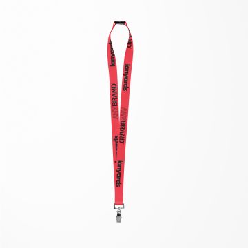 Schlüsselband - Lanyard mit Bulldog Stahlclip und Sicherheitsverschluss