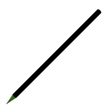 Designbleistift rund bunt durchgefärbt, schwarz matt, FSC dark_green