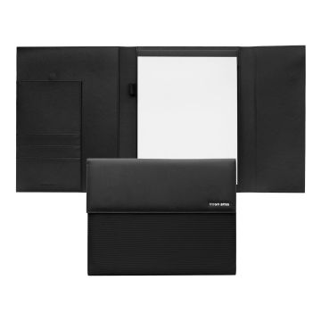 HUGO BOSS A4 Schreibmappe Pinstripe Black