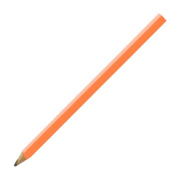 Zimmermannsbleistift oval glänzend, 24 cm, HB, FSC orange