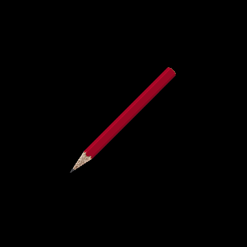 Bleistift sechskant farbig kurz, FSC red