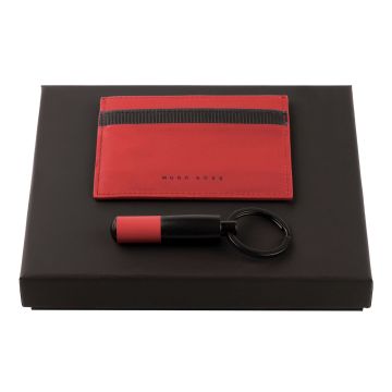 HUGO BOSS Set HUGO BOSS Red (schlüsselring & visitenkartenetui)