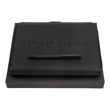 HUGO BOSS Set HUGO BOSS Black (kugelschreiber & A5 konferenzmappe)